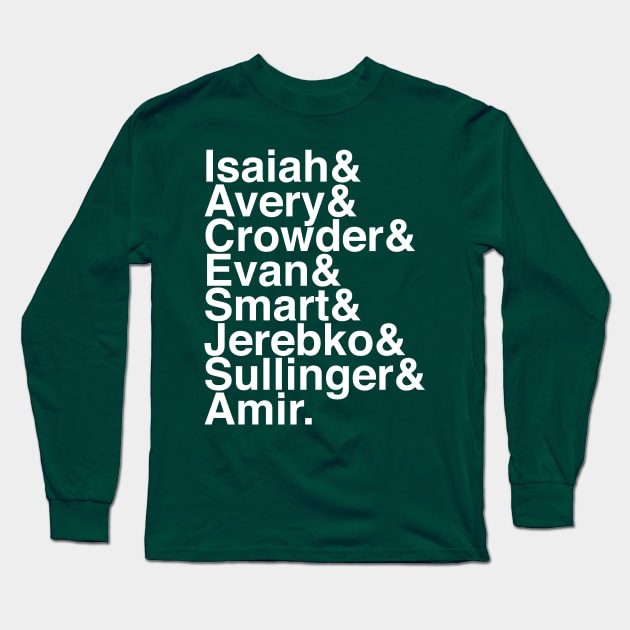 Pre-Punk Rock Celtics 15-16 List Long Sleeve T-Shirt by wlohaty